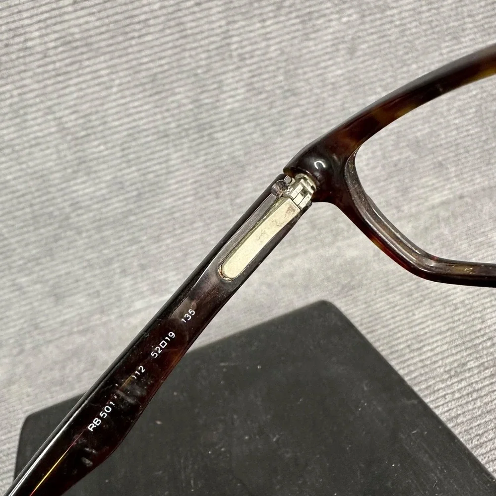 Ray-Ban RB5017 Eyeglass Frames Tortoise‎ Rectangular Italy 52-19-135 Y2K